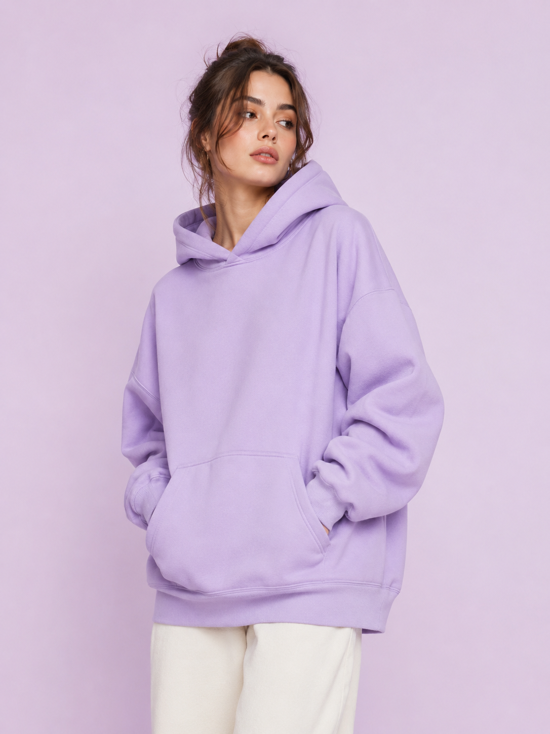 IvyGlow Oversized Lavender Hoodie