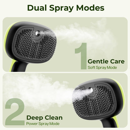 PurrMist 3-in-1 Self-Cleaning Pet Brush