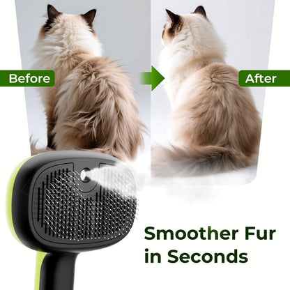 PurrMist 3-in-1 Self-Cleaning Pet Brush