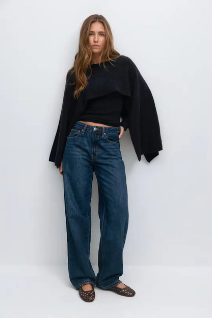 Aimee Knitted Cape Top