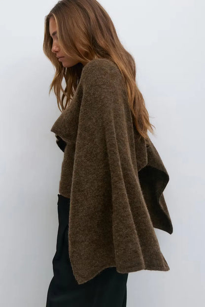 Aimee Knitted Cape Top