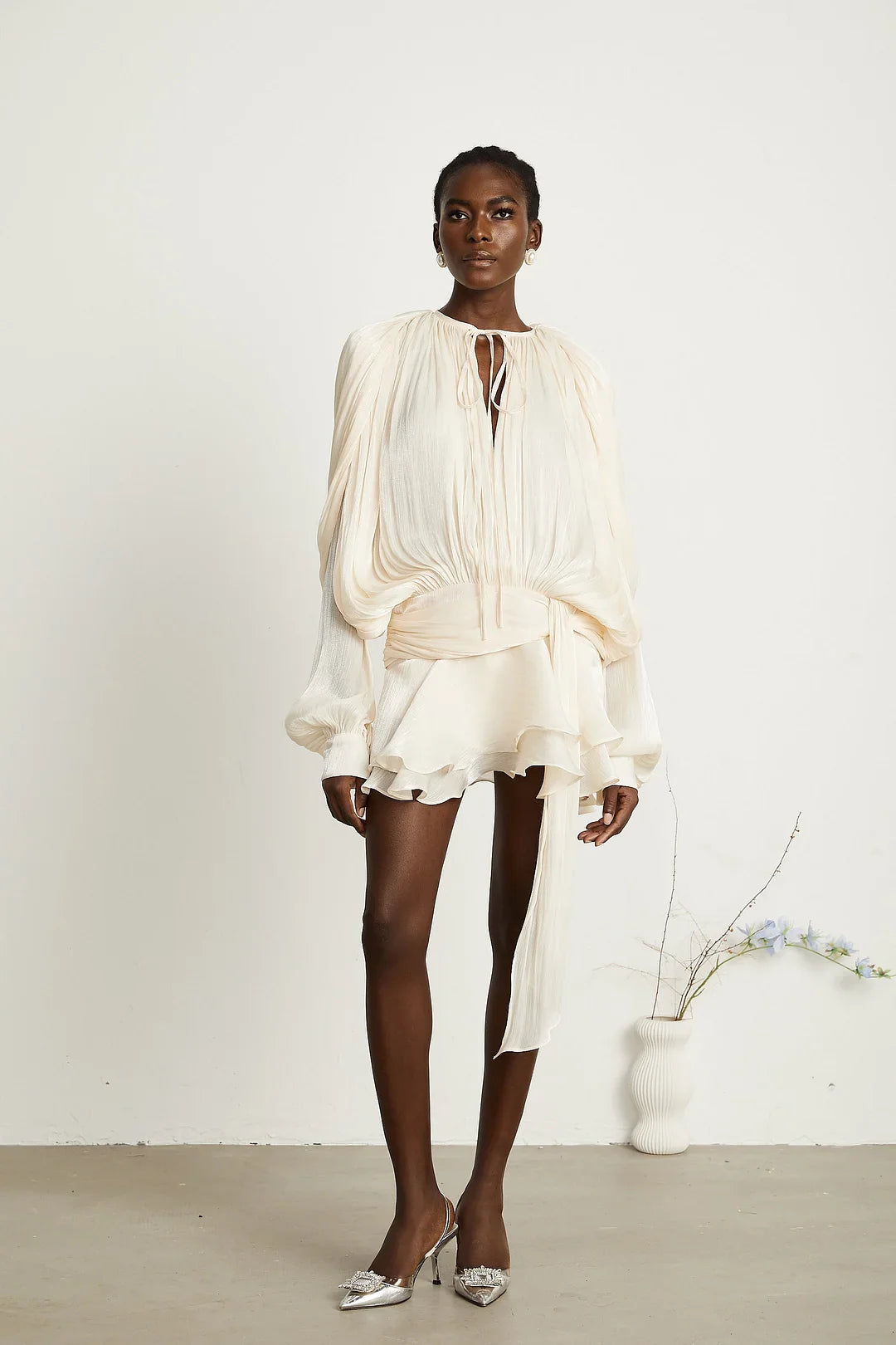 Ava Ruffled Mini Dress