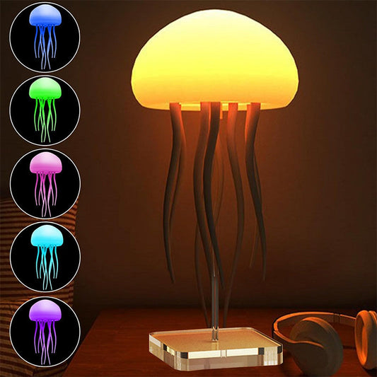 LED Jellyfish Mood Lamp – Portable Night Light & Desk Decoration