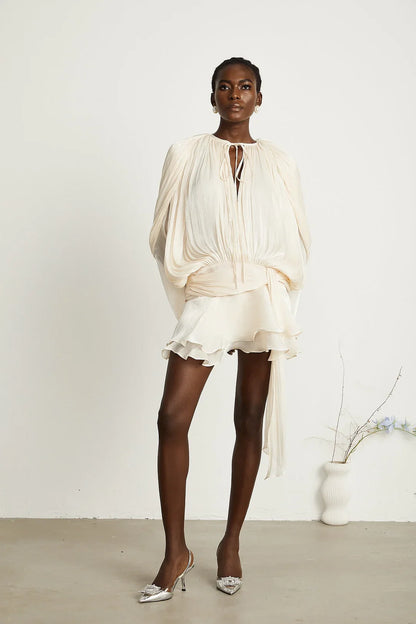 Ava Ruffled Mini Dress