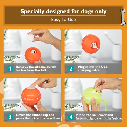 ZoomieBall™ Auto Bounce & Roll Toy