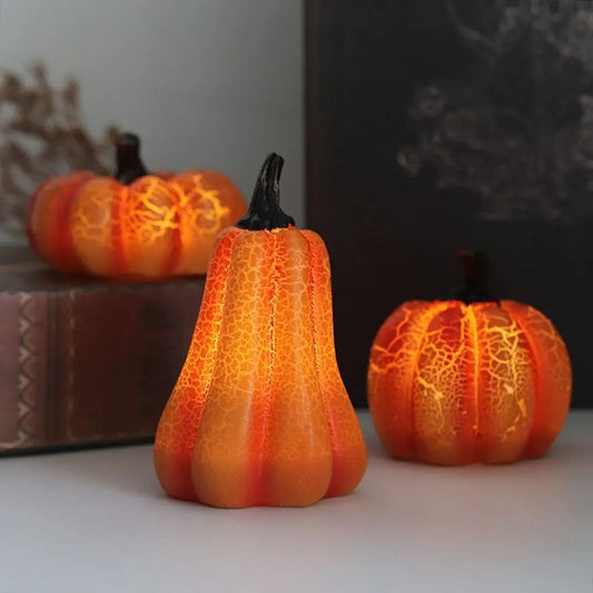Autumn Glow LED Pumpkin Set