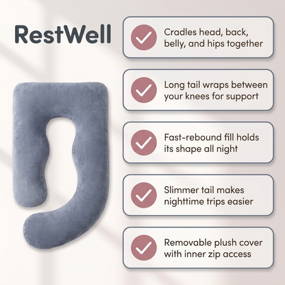 RestWell Maternity Support Pillow