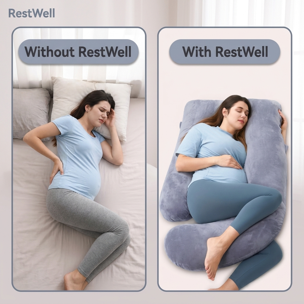 RestWell Maternity Support Pillow