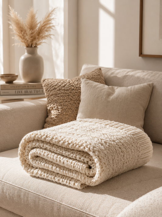 Soft Knit Throw Blanket