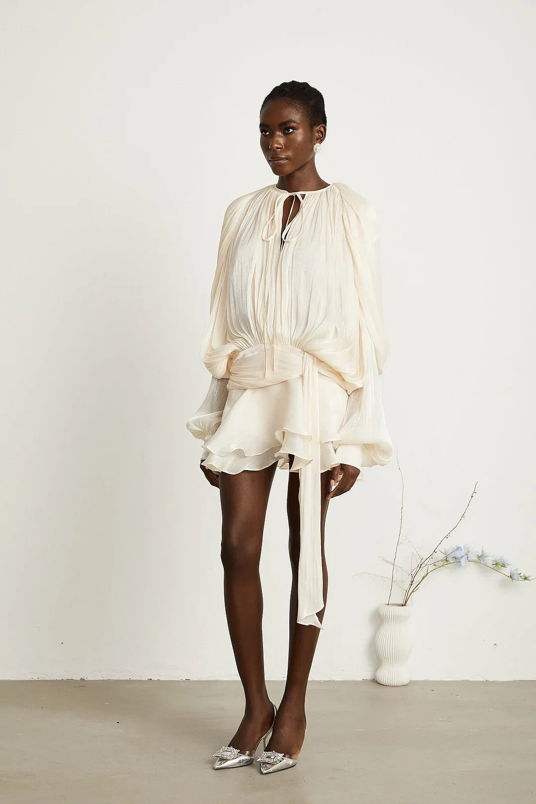 Ava Ruffled Mini Dress