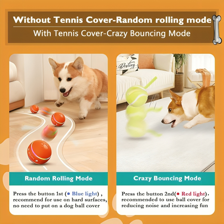 ZoomieBall™ Auto Bounce & Roll Toy